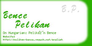 bence pelikan business card